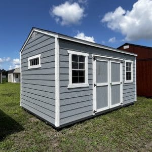Shed - A-Frame 10x16 with Lap Siding, Shingle Roof, Windows